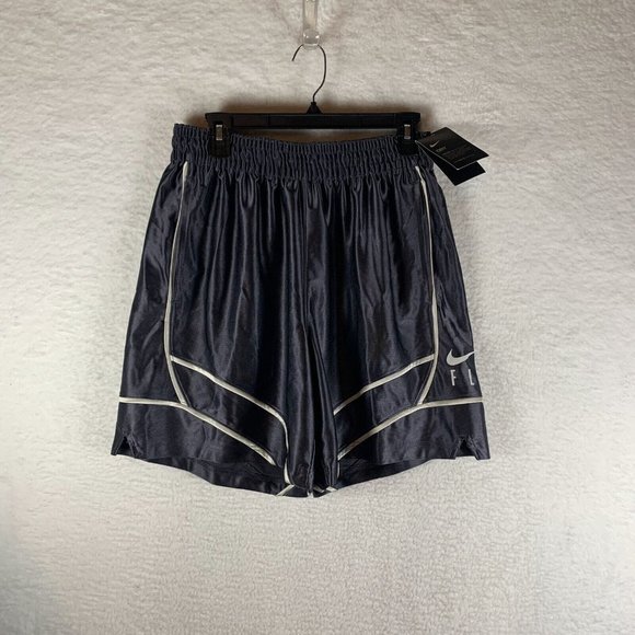 Nike Basketball Shorts Women's Large Purple 100% Polyester Elastic‎ Waist 7372 - Picture 1 of 10